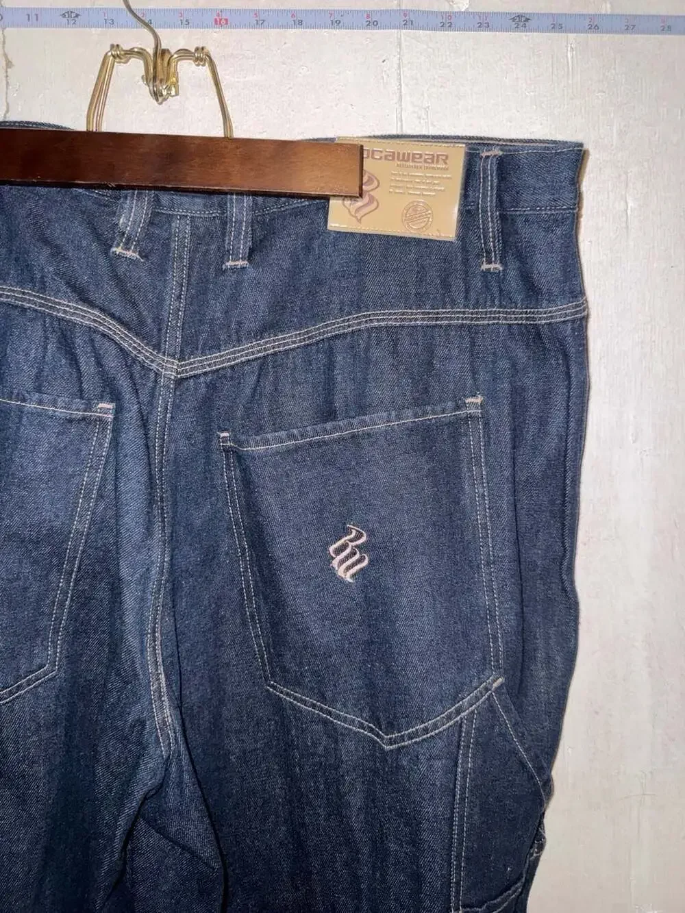 Rocawear Baggy Carpenter Jeans Dark Wash Size 42x32